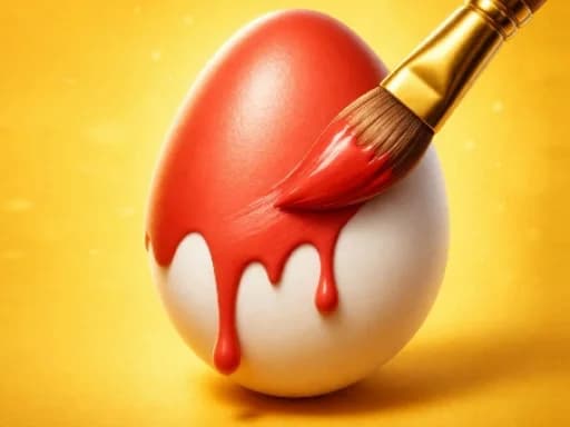 Easy Easter Coloring Eggs