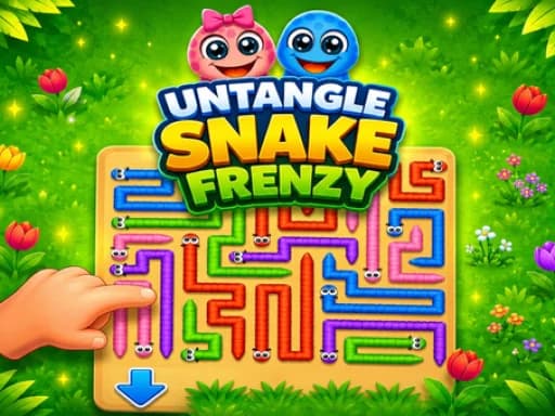 Untangle Snake Frenzy